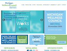 Tablet Screenshot of michiganwellnesscouncil.org